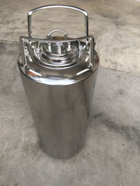 Barril personalizado da fermentação home dos SS, barril foleiro de 5 galões com a válvula de escape de pressão e tampas
